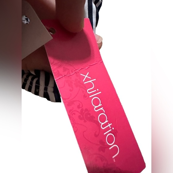 Xhilaration Women’s Swimsuit Bikini Blue and White Stripe XL D DD - Picture 5 of 12